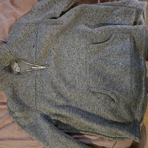 Gray Quarter-Zip Women's Sweatshirt